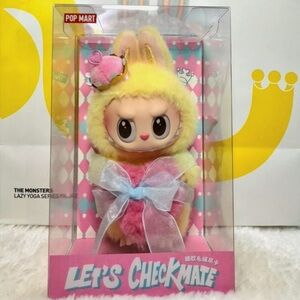 Authentic Pop Mart Let’s Checkmate Vinyl Plush Labubu the Monsters NIB